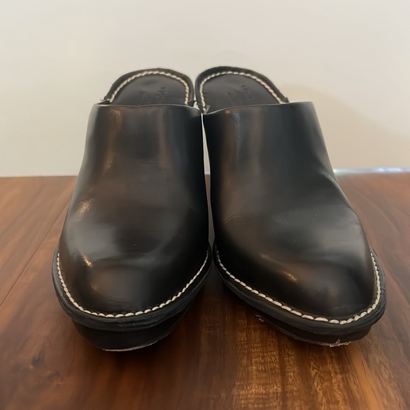 DONALD J PLINER Black Sport Nappa Mules Size 8M EUC SR1 - Picture 4 of 13